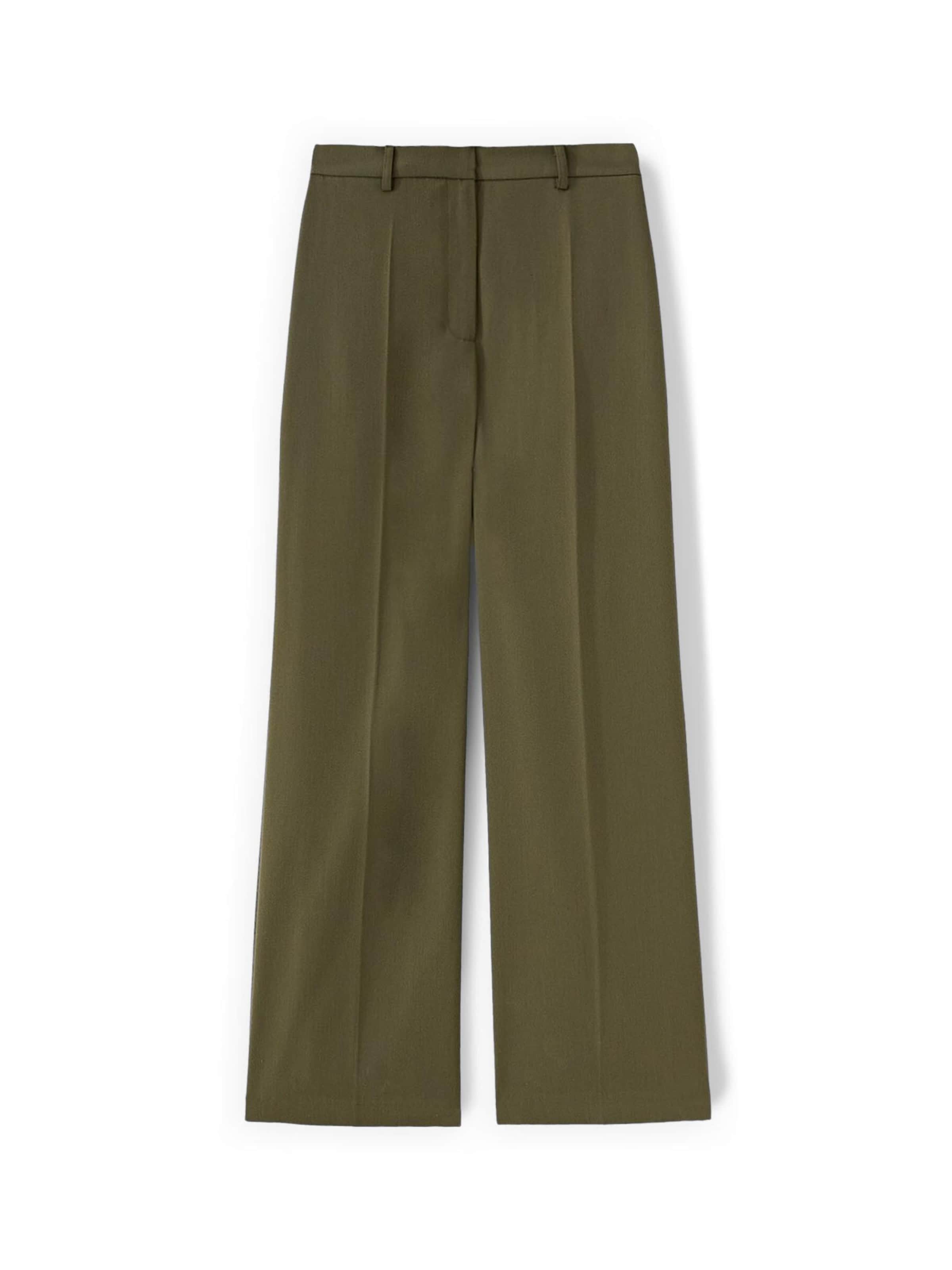 MOTIVI - Pierna ancha Pantalón en verde: frente