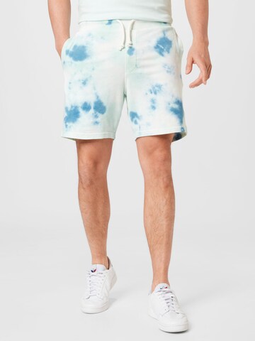 TOM TAILOR DENIM Regular Shorts in Blau: predná strana