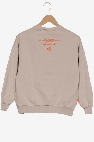 Pull&Bear Sweatshirt & Zip-Up Hoodie in S in Beige