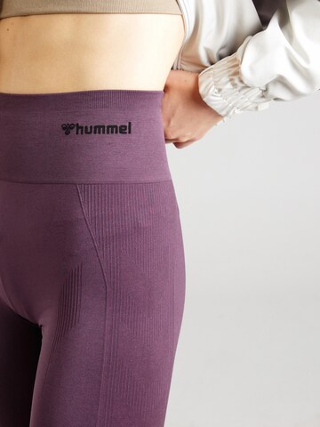 Hummel Skinny Sporthose 'Tif' in Lila