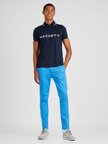 Hackett London Poloshirt in Blau