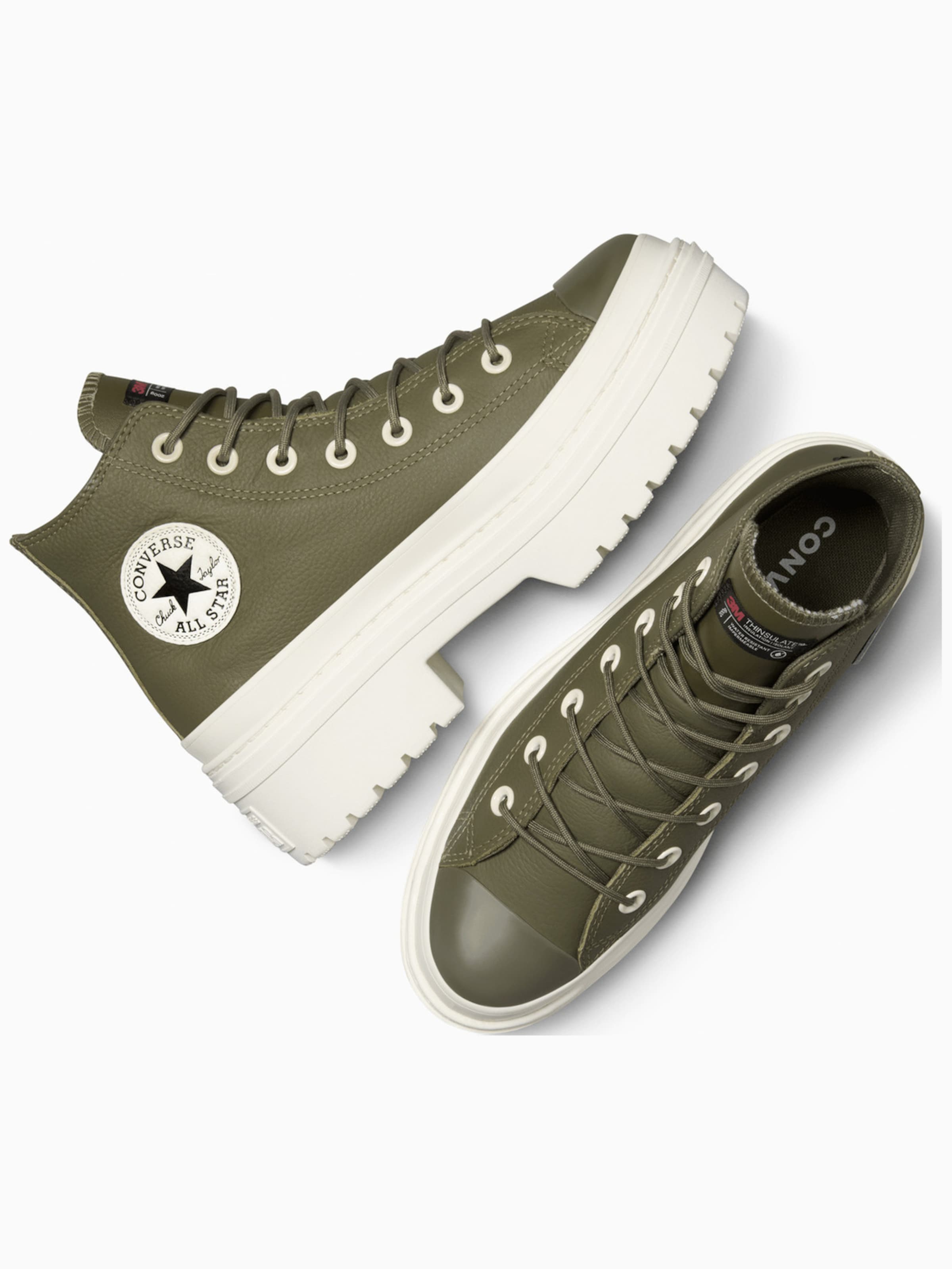 Sneaker alta 'Converse Chuck Taylor As Lugged Heel' di CONVERSE in verde