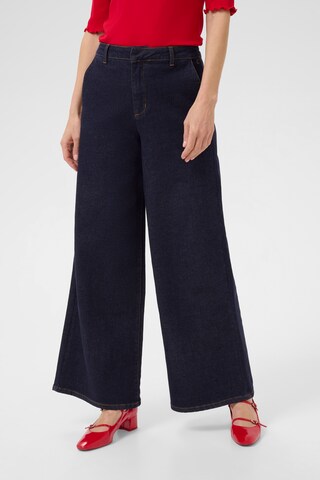 Cream Wide Leg Jeans 'Visti' i blå: forside