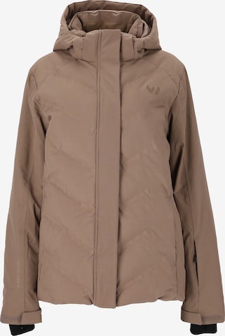 Whistler Athletic Jacket 'Freeride' in Brown: front