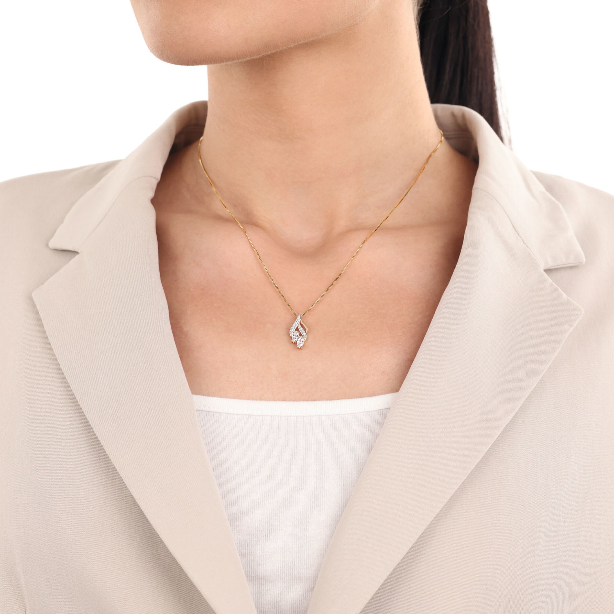 AMOR Anhänger in Gold: Vorderseite