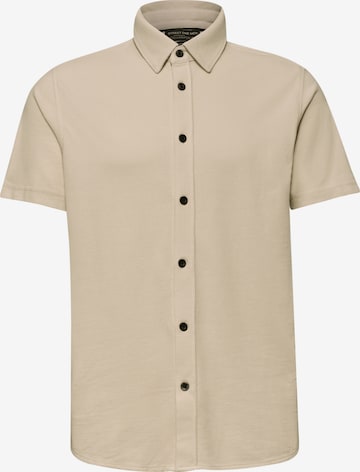 Street One MEN Hemd in Beige: Vorderseite