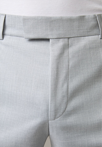 STRELLSON Slim fit Pleated Pants ' Melwin ' in Grey