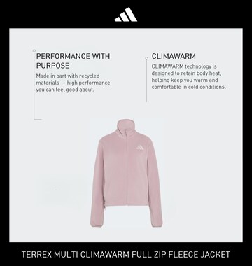 ADIDAS TERREX Athletic fleece jacket in Purple