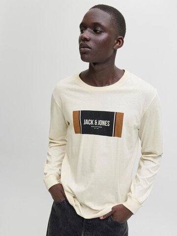 T-Shirt 'JJHAYATO' JACK & JONES en blanc