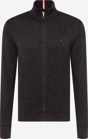 TOMMY HILFIGER Knit Cardigan in Grey: front