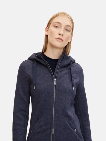 TOM TAILOR Sweatjacke in Blau