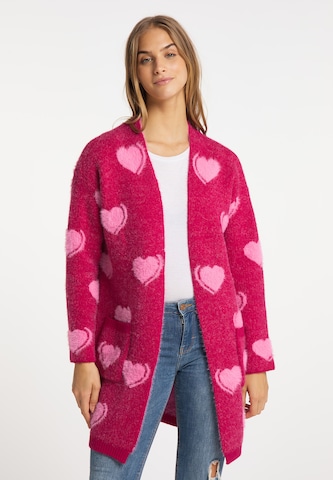 MYMO Strickjacke in Pink: predná strana