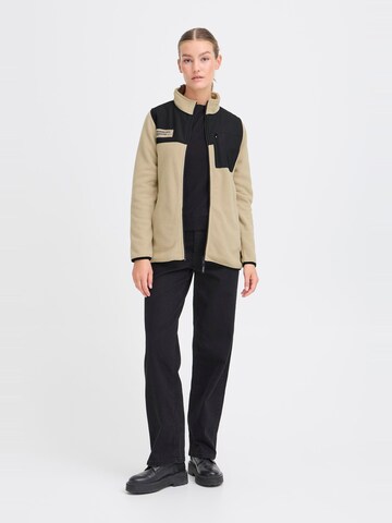 Oxmo Fleece jas 'Nete' in Beige