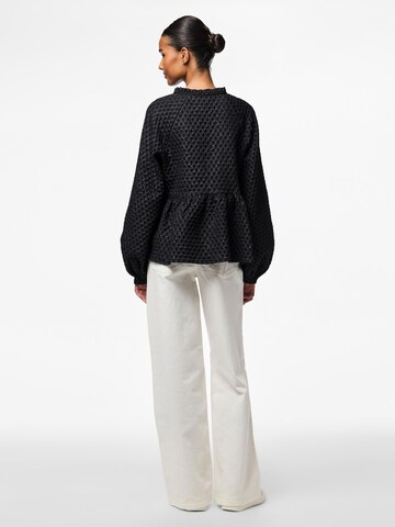 PIECES Blouse 'PCNibe' in Zwart
