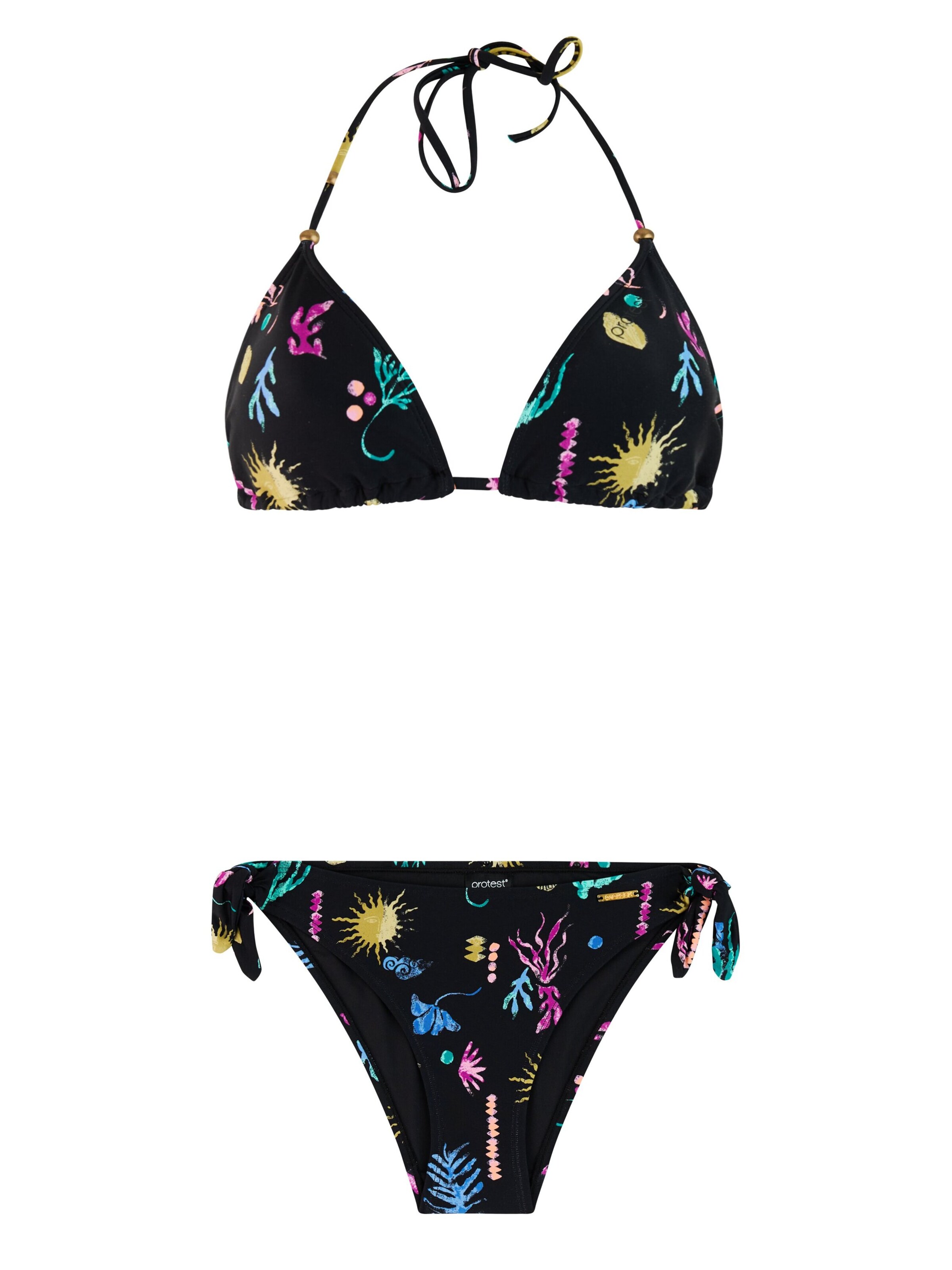 PROTEST Bikini 'PRTEmpty' in Schwarz: Vorderseite