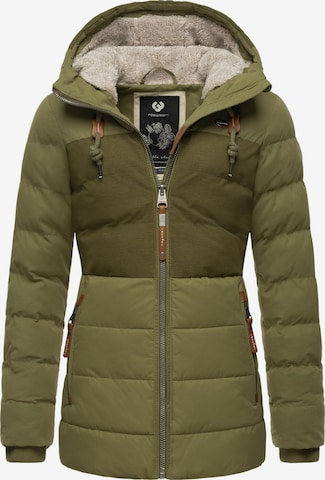 Ragwear Zimní bunda 'Quantic' – zelená: přední strana