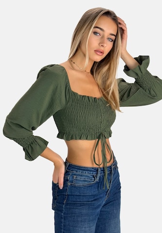 Chemisier Elara en vert