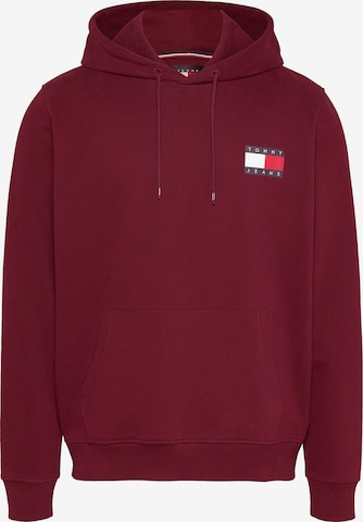 Sweat-shirt 'ESSENTIAL' Tommy Jeans en rouge : devant
