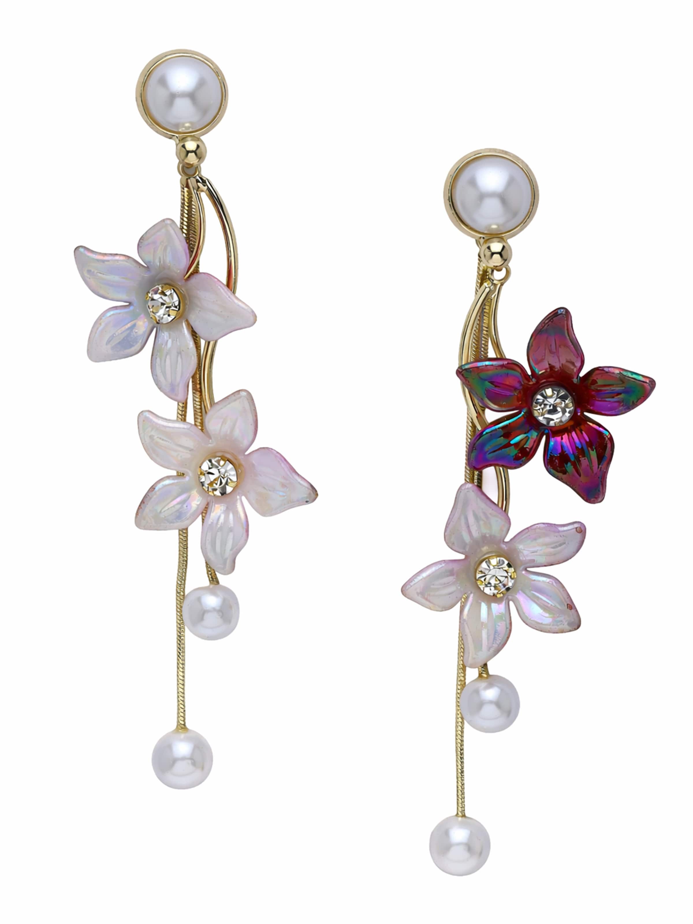 AVANT-GARDE PARIS Oorbellen in Lila: voorkant