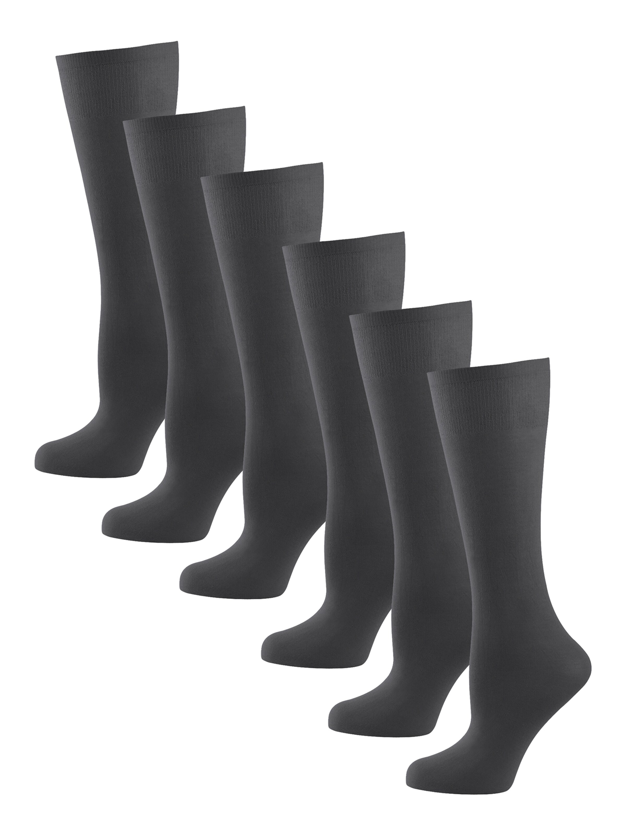 Nur Die Kniekousen in Grijs: voorkant