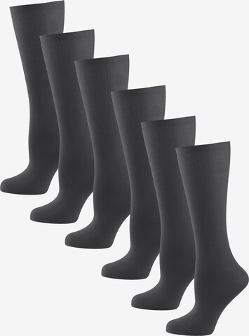 Chaussettes montantes Nur Die en gris : devant