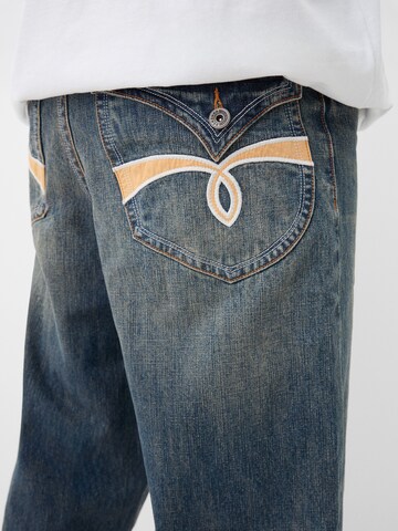 Bershka Loosefit Farmer - kék
