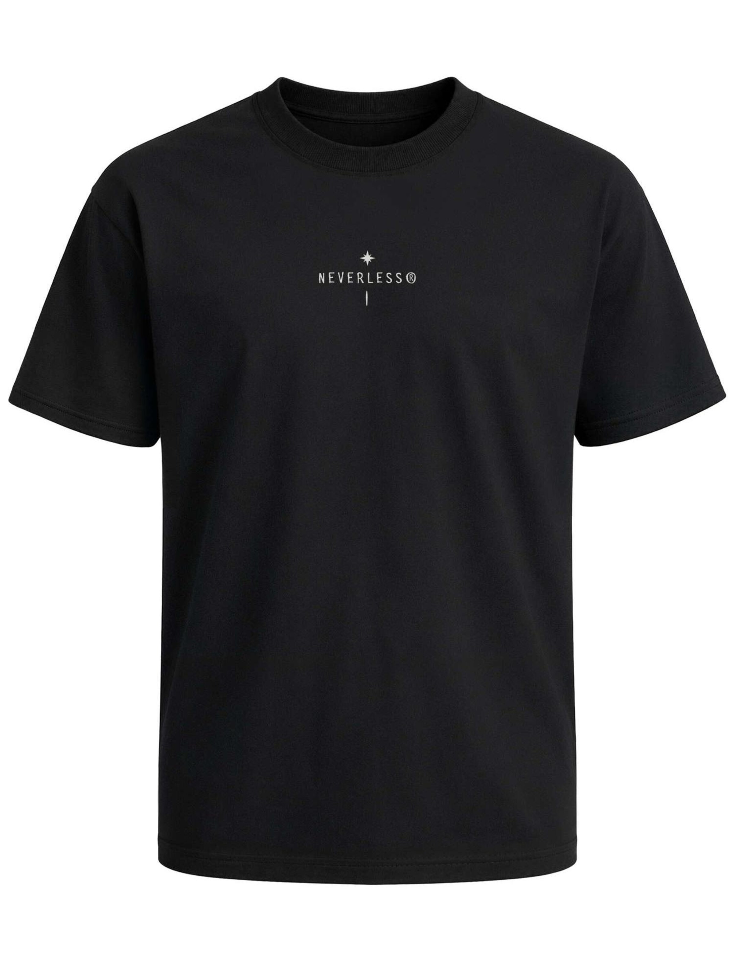 Neverless Shirt 'Kompass Outdoor'‌‌‌‌‌‌‌‌‌‌ in Schwarz