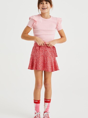 WE Fashion - regular Falda en rojo