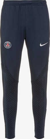 Coupe slim Pantalon de sport 'Paris St.-Germain' NIKE en bleu : devant
