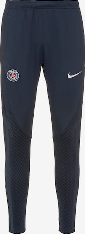 NIKE Slim fit Workout Pants 'Paris St.-Germain' in Blue: front