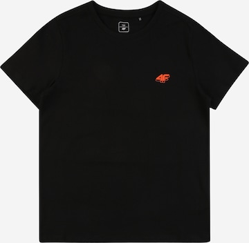 4F Performance Shirt in Black: front