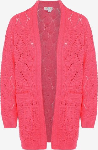 Cardigan IZIA en rose : devant