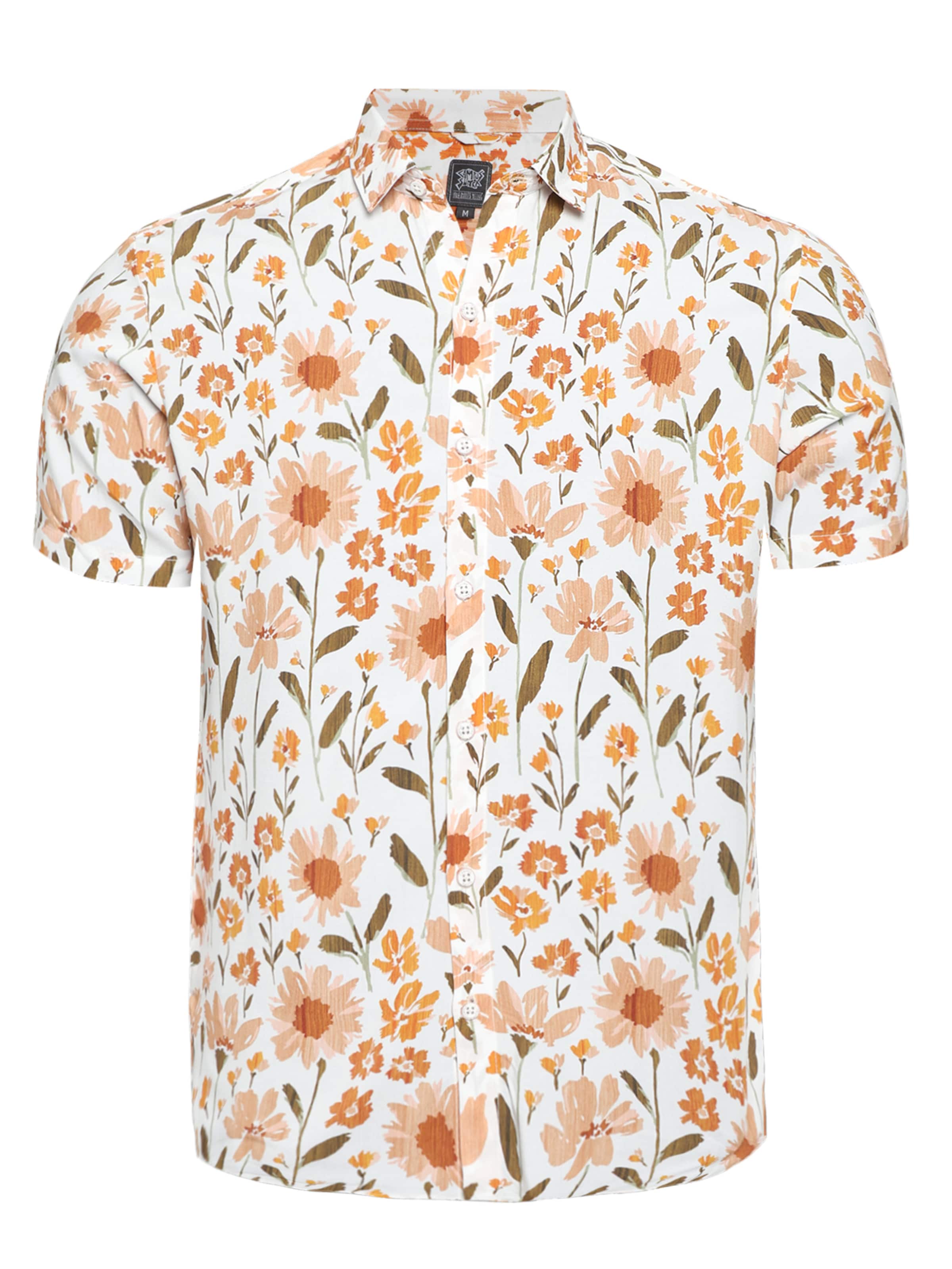 Campus Sutra Tavaline suurus Triiksärk 'Bryson', värv oranž: eest vaates