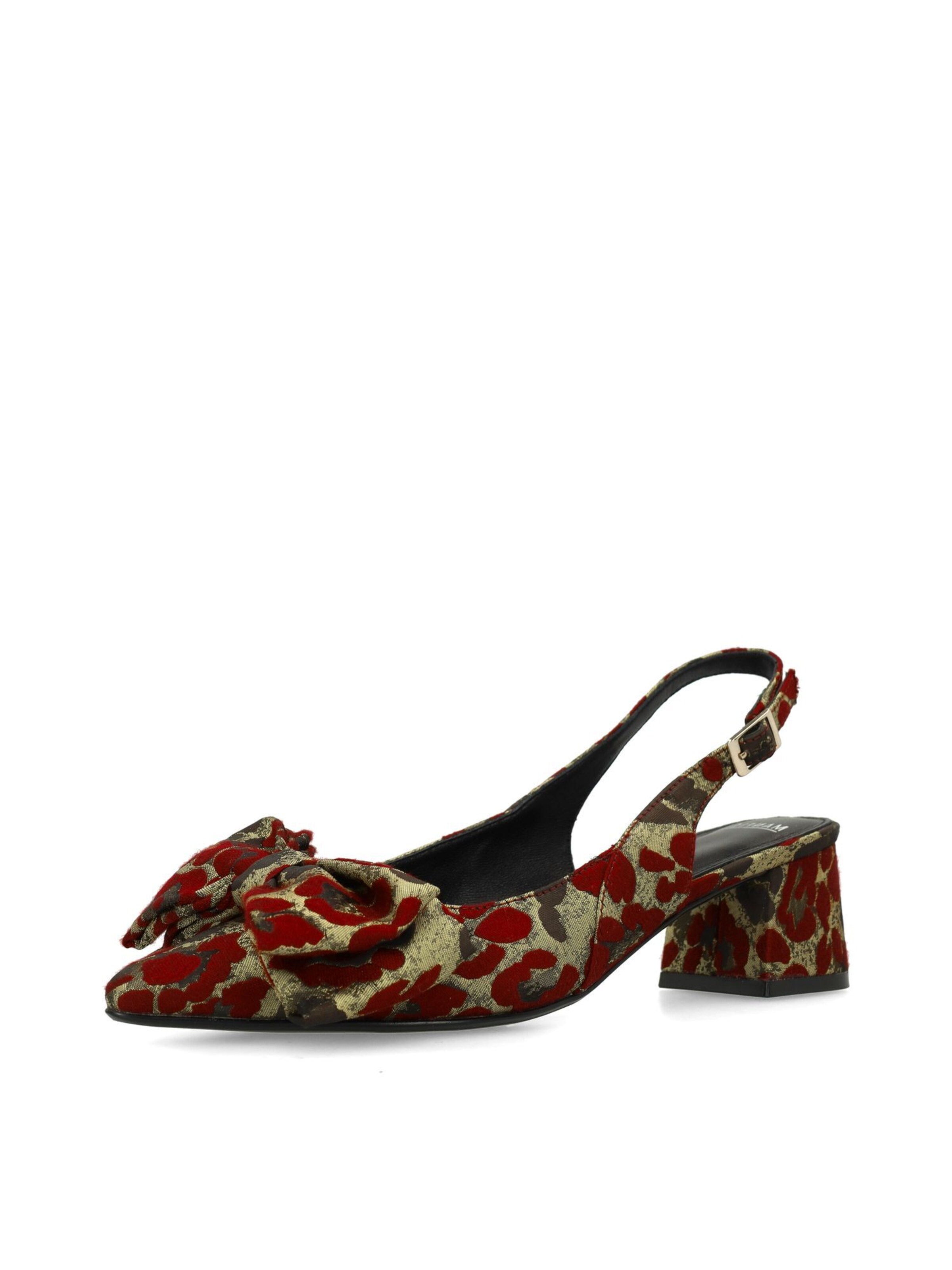 MANFIELD Slingpumps in Rood: voorkant
