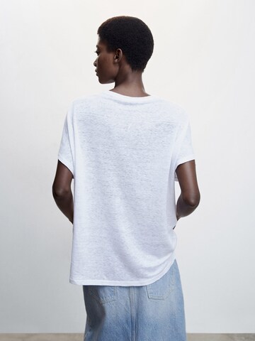 MANGO Koszulka 'LINT' w kolorze biały