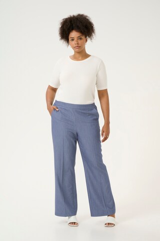 KAFFE CURVE Flared Broek 'Sakira' in Blauw