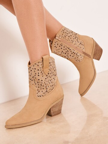 Lipsy Καουμπόικη μπότα σε μπεζ