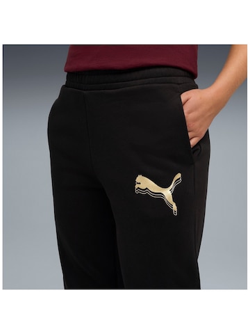PUMA Regular Sporthose 'Puma Ess Metallic Sweatpants Fl'‌ in Schwarz