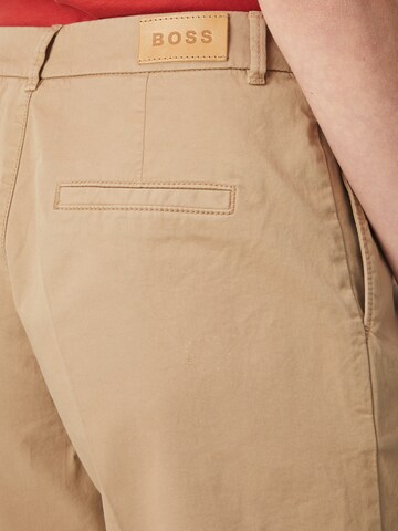 Loosefit Pantaloni con pieghe 'Taggie' di BOSS in beige