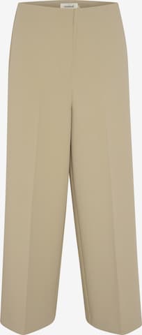 Regular Pantalon à plis 'Corinne' SOAKED IN LUXURY en beige : devant