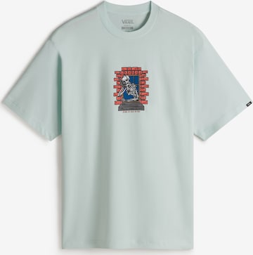 VANS - Camisa 'Skull Window' em verde: frente