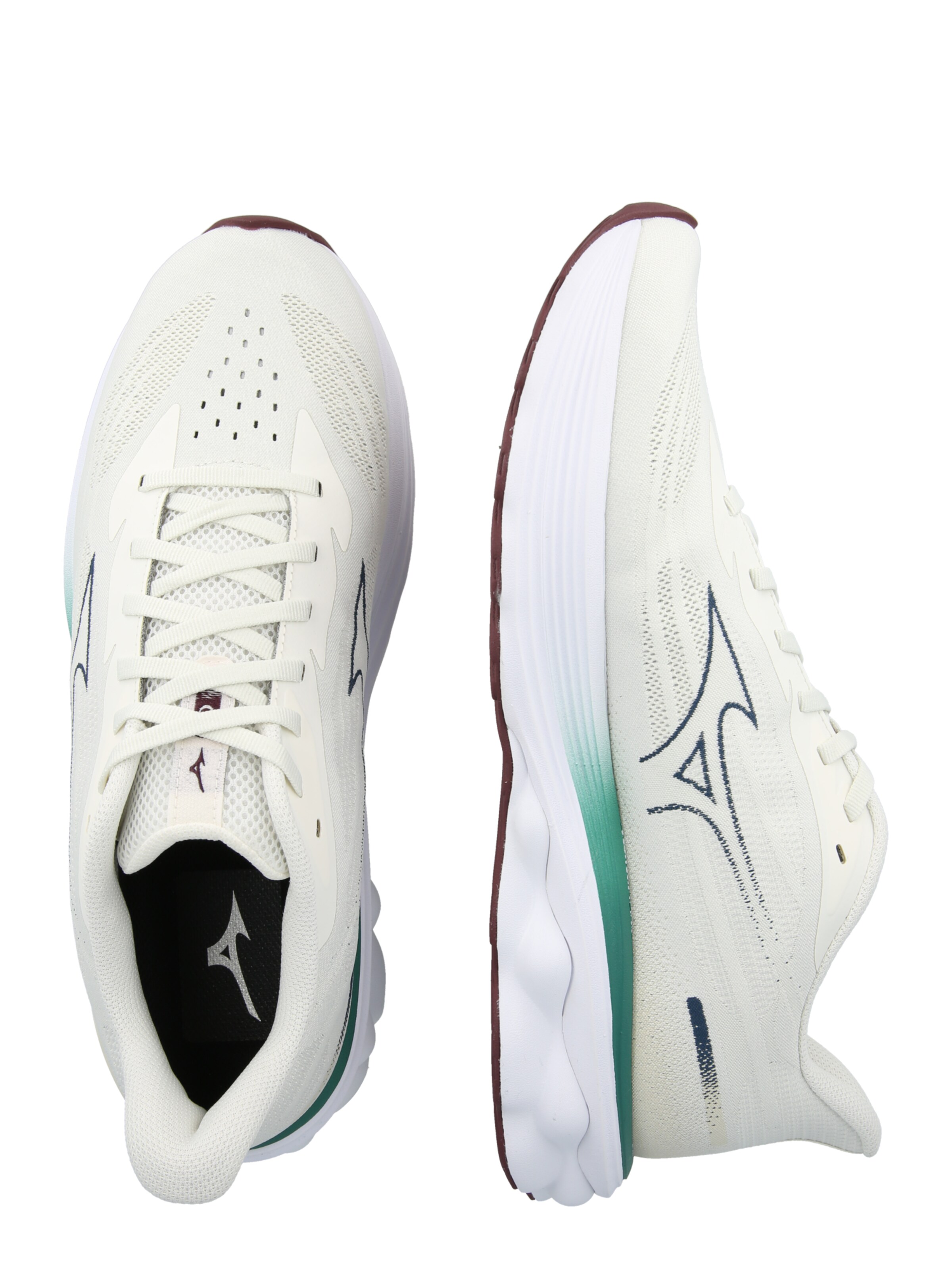 Chaussure de course 'WAVE SKYRISE 7' MIZUNO en blanc