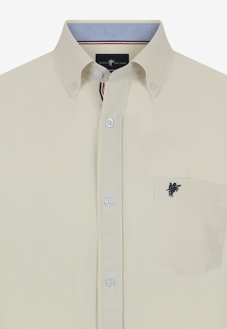DENIM CULTURE Regular fit Button Up Shirt 'Arlen' in Beige