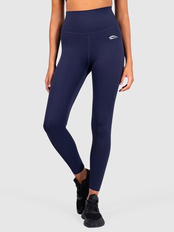 Skinny Pantalon de sport 'Affectionate' Smilodox en bleu : devant