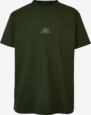 Cleptomanicx Shirt 'Ancient Secrets' in Green: front