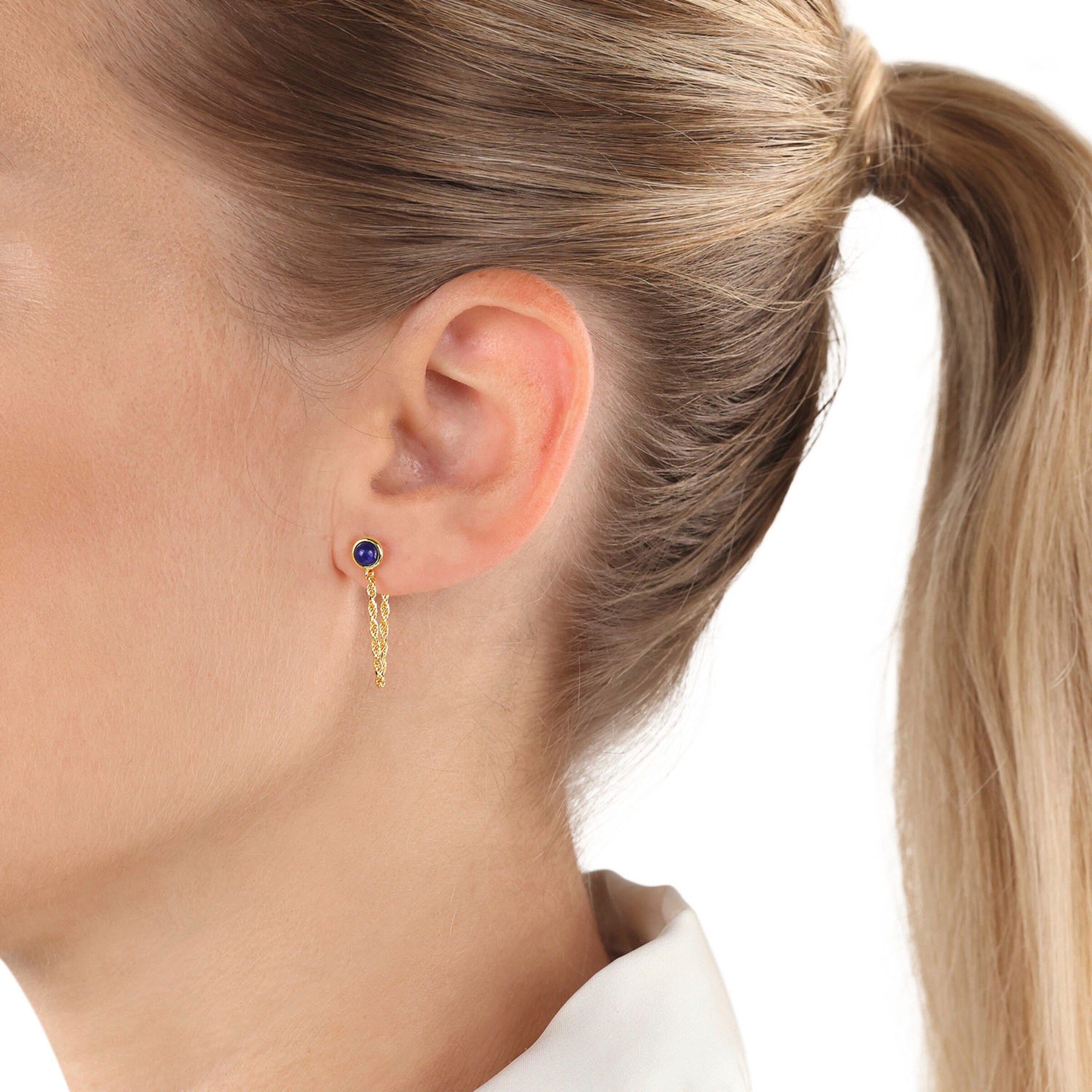 AMOR Earrings in Gold: front