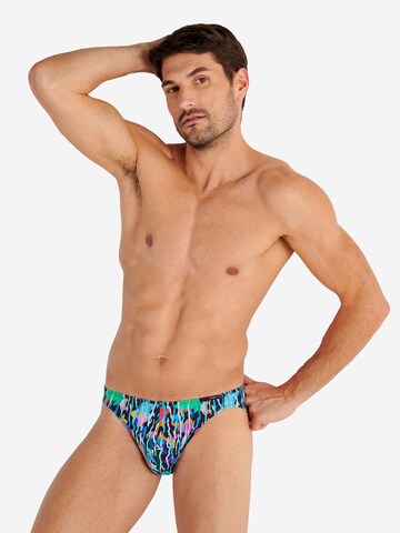 HOM Slip ' Funky Styles ' in Blauw: voorkant