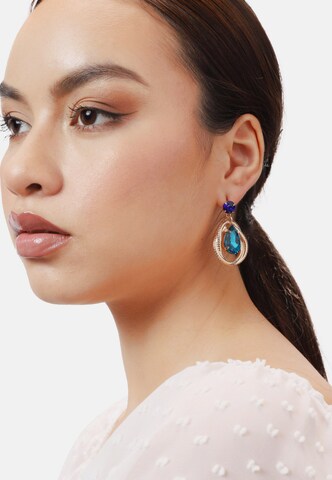Boucles d'oreilles 'Olivia' SOHI en bleu : devant