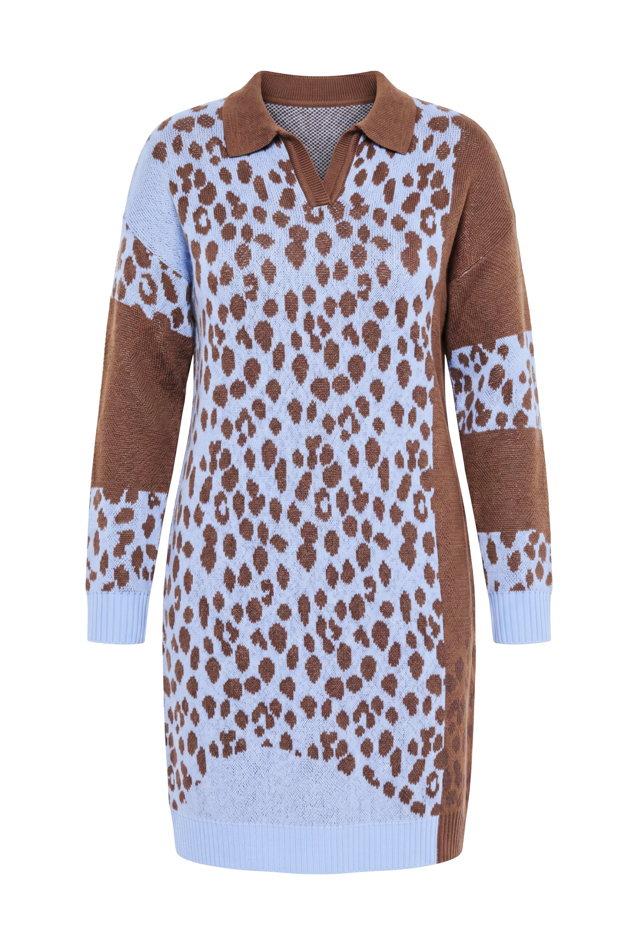 MIAMODA Jurk in Blauw: voorkant