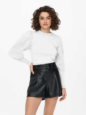 Pull-over 'Melita' ONLY en blanc : devant